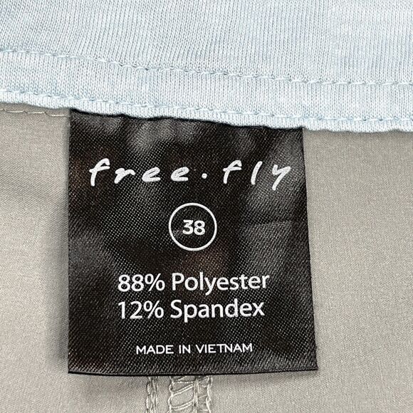 Free Fly Shorts Mens Sz 38 Gray Performance 9" Lightweight Stretch Golf Fishing - Picture 6 of 9